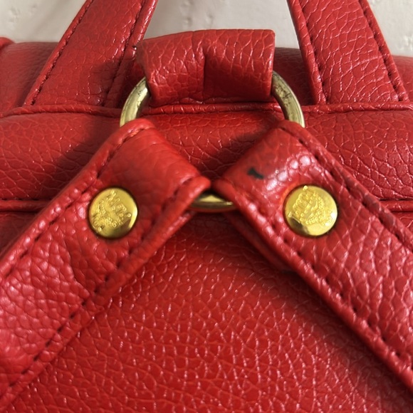 MCM Red Leather Large Backpack Vintage - Picture 9 of 15